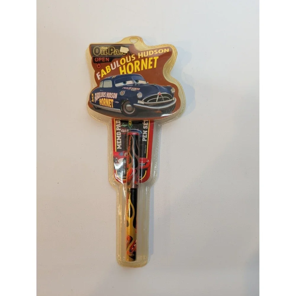 Disney Pixar Cars Fabulous Hudson Hornet Pen‎ Set w/ Oil Pan Packaging – New Old